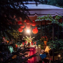 25pcs Red Paper Lantern Set for Birthdays Weddings