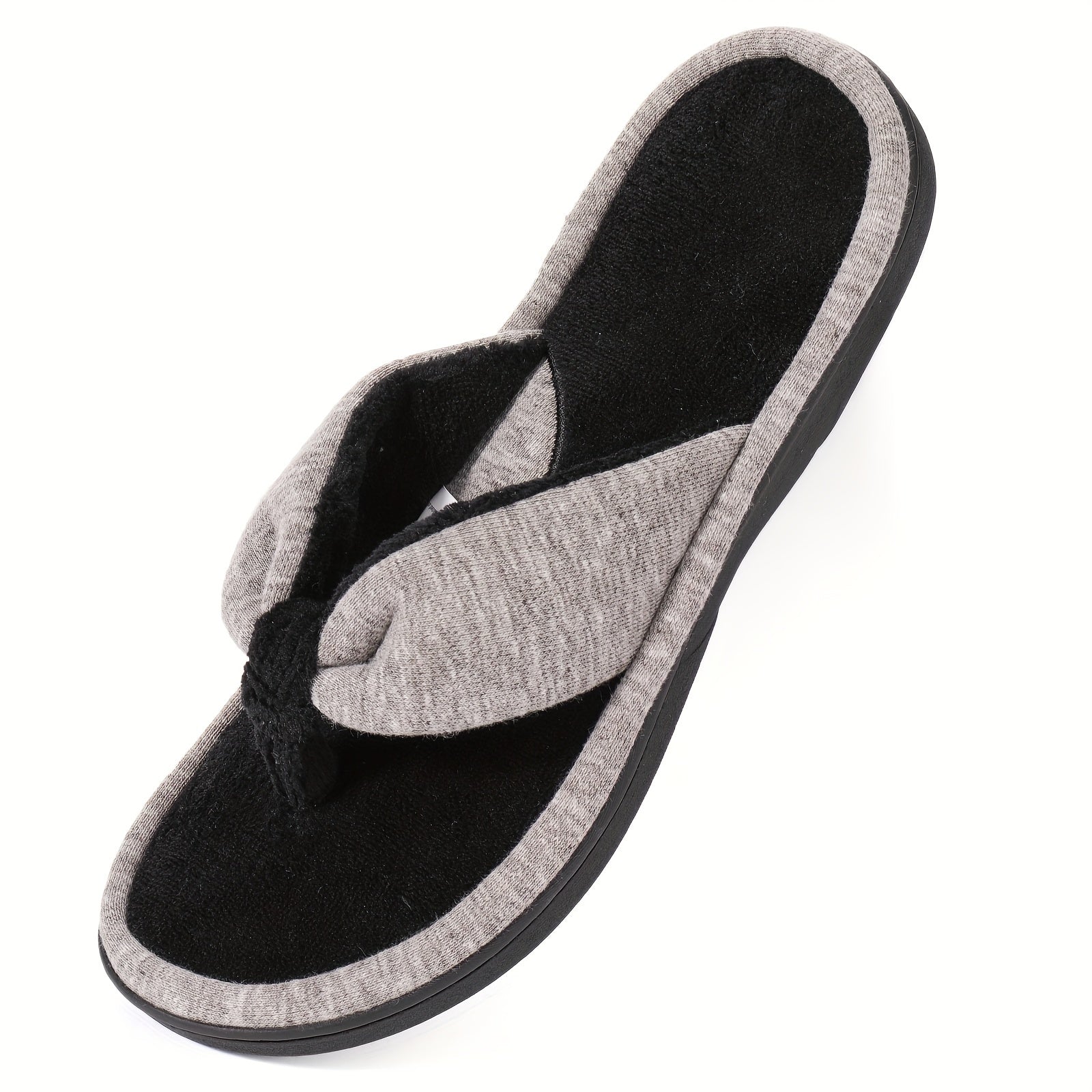 Women's Plush Lined Flip Flops Soft Memory Foam Slides