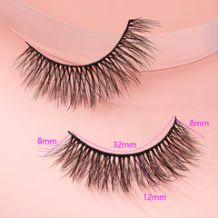 5 Pairs Fluffy 3D Mink False Eyelashes for Makeup
