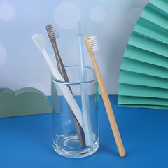 4pcs Bamboo Charcoal Toothbrush Japanese Macaron Toothbrush