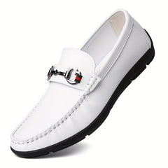 Men's Casual PU Leather Boat Shoes Lightweight Slip On Dress Shoes