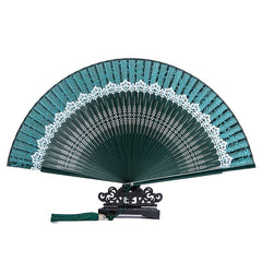 Chinese Style Lace Carry on Fan Portable Silky Fan