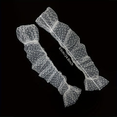 Polka Dotted Long Gloves for Wedding