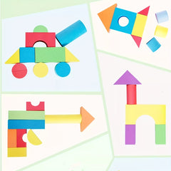 Foam Building Blocks Puzzle Stacking Toy - Ideal Gift for Kids