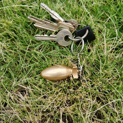 Creative Bomb Shaped Medicine Bottle Keychain Waterproof Sealed Jar Pendant
