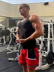 Men's Breathable Solid Shorts with Pockets Drawstring Elastic Waist