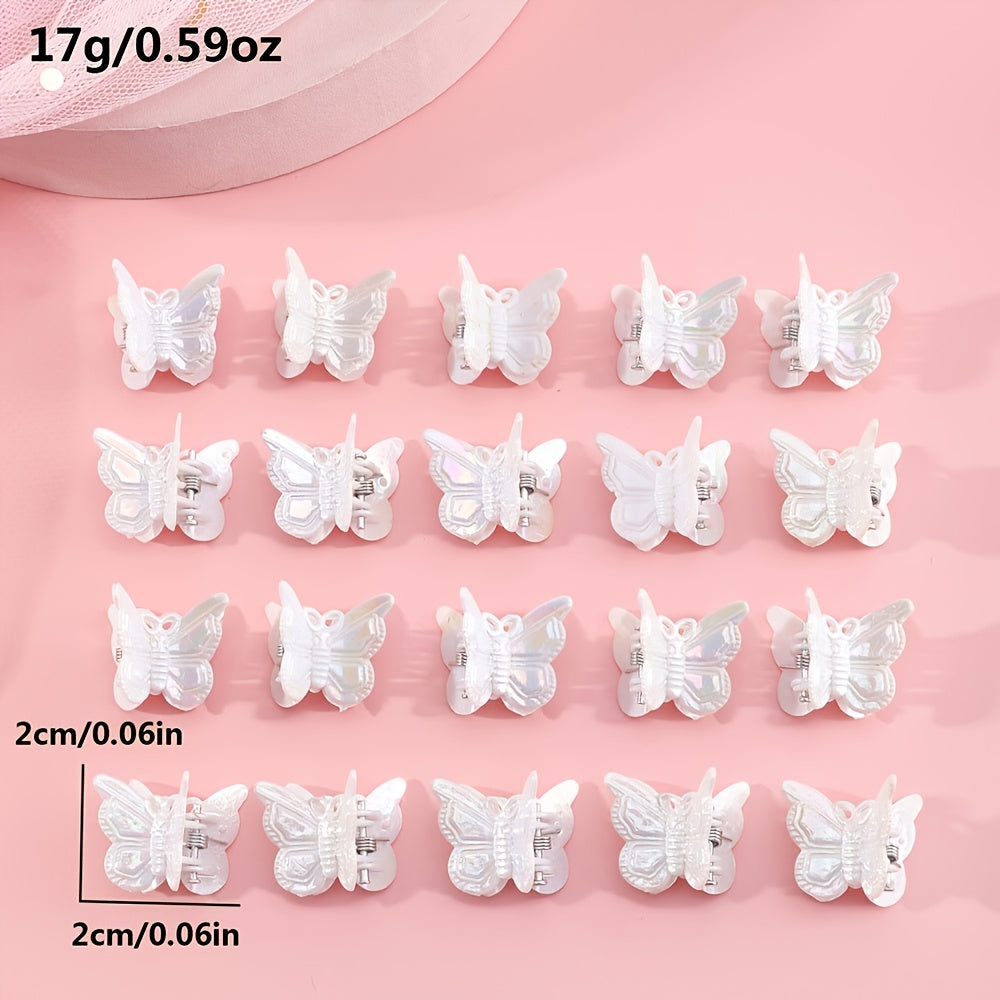 20pcs Baby Girls Butterfly Mini Hair Clips Headwear Hair Accessories