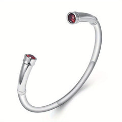 Stainless Steel Cremation Bracelet with Birthstone Keepsake Jewelry