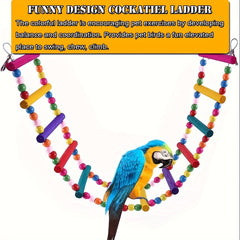 Colorful Parrot Swing Bridge Climbing Ladder