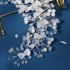 Crystal Headband with Comb Bridal Hair Accessories