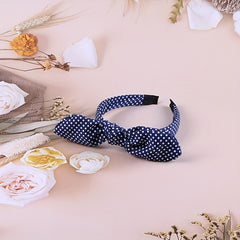 1pc Solid Bow Hair Band Dots Print Hair Pin Girls Hair Accessories