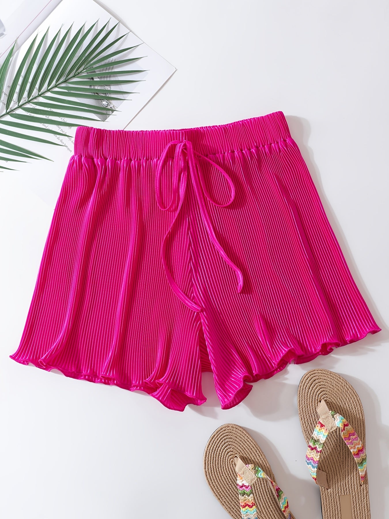 Y2K Loose Stretch Tie Shorts High Waist Summer Shorts