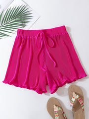 Y2K Loose Stretch Tie Shorts High Waist Summer Shorts