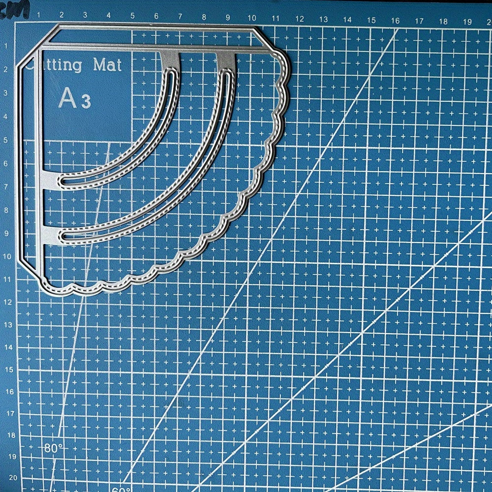1pc Stitched Slot Corner Pocket Metal Cutting Dies for Card Making