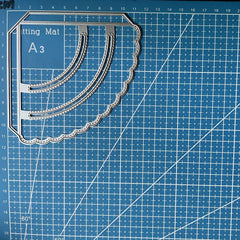 1pc Stitched Slot Corner Pocket Metal Cutting Dies for Card Making