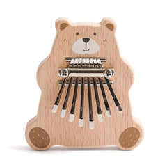 Wooden Bear Squeeze Toy for Educational Fun