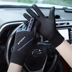 Autumn Winter Warm Touch Screen Gloves Reflective Stripe