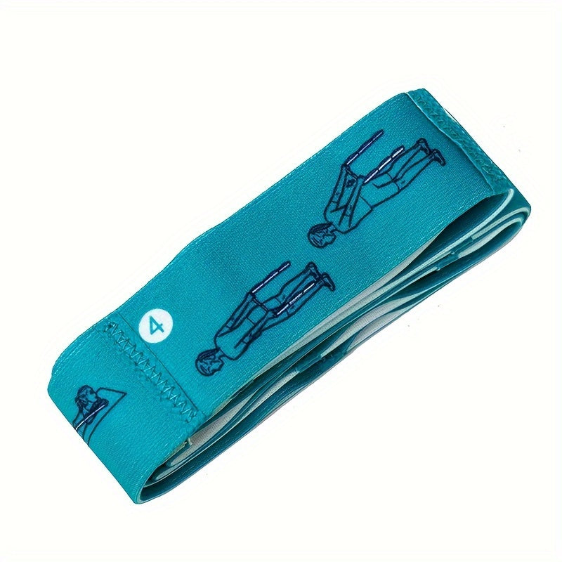 Solid Yoga Stretch Strap Fitness Resistance Belt for Home Exercise