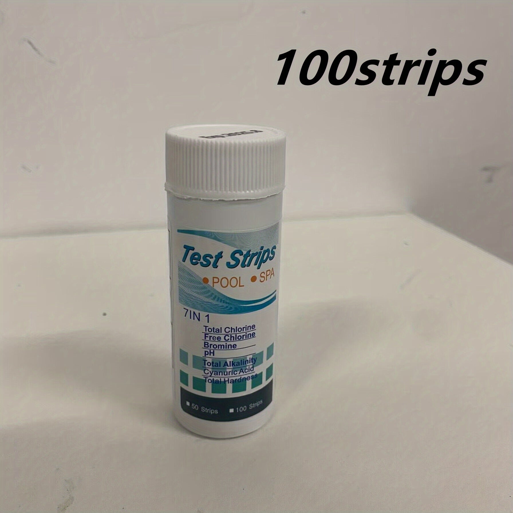 Pool & Hot Tub Test Strips - PH, Chlorine, Bromine, Alkalinity