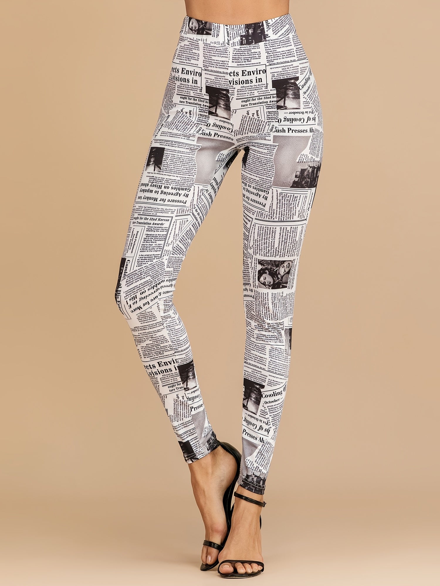 Snake Print High Waist Leggings