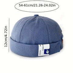 Hip Hop Patched Landlord Hat Female Spring Summer Retro Ruffle Melon Skin Hat