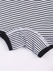 3 Pack Plus Size Sporty Panties Set Women's Plus Letter Tape Stripe & Dot Print