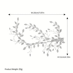 Leaf & Faux Pearl Hair Clip Bridal Wedding Headwear Hair Styling Accessory