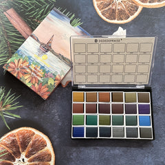 Sea Rhyme Solid Watercolor Pigment Metal Portable High Gloss