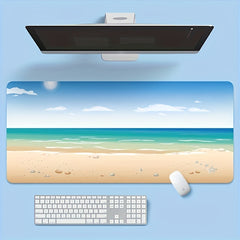 Summer Beach Non-slip Mouse Pad Game Pad 80.01 x 30.0cm