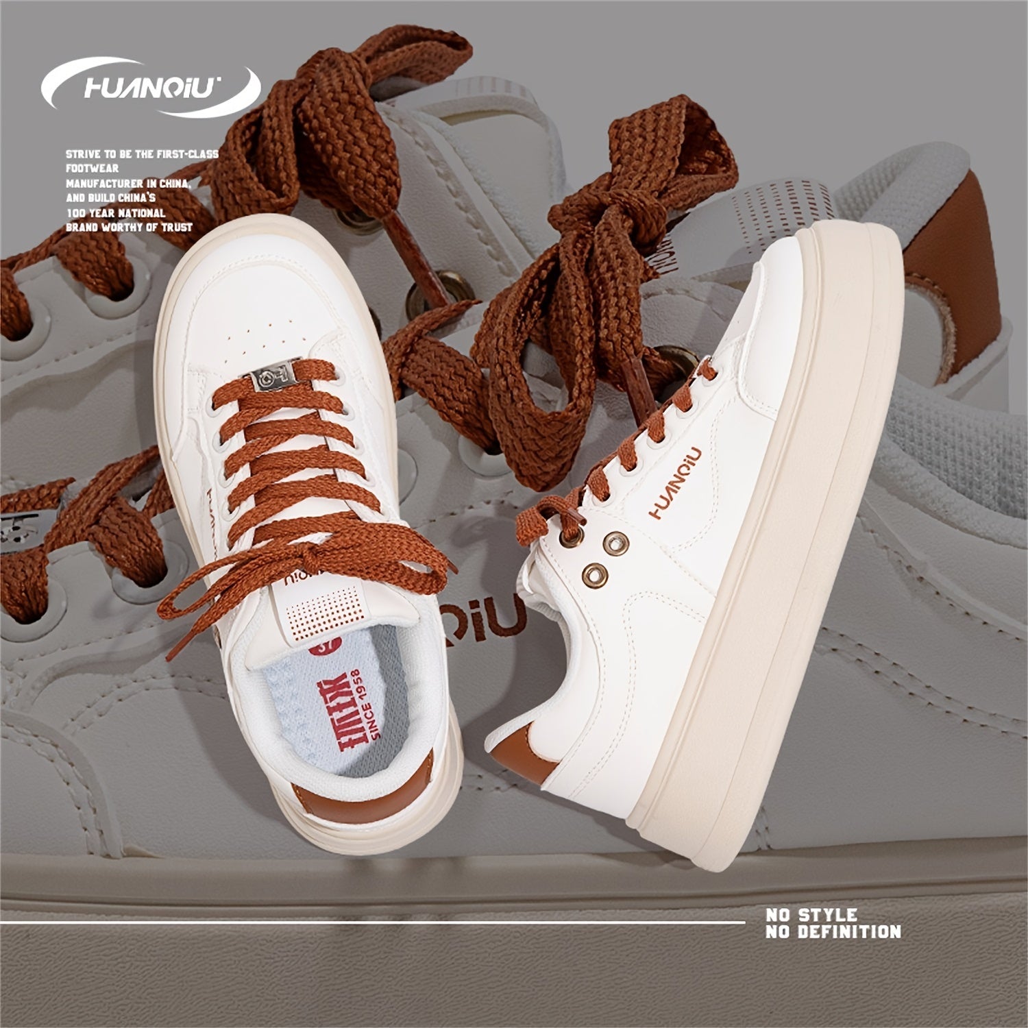 Women's Letter Pattern Thick Sole Skate Shoes