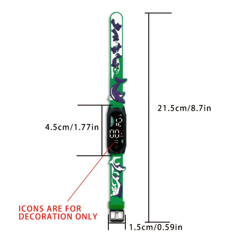 LED Sports Watch with Backlit Display for Soccer Basketball Swimming