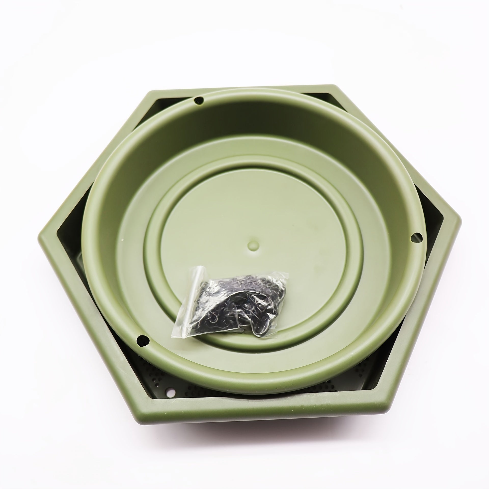 XL Hanging Bird Feeder & Bird Bath 2-in-1 Green