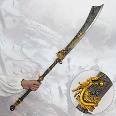 3D Dragon Pattern Carved Plas. Toy for Cosplay Prop