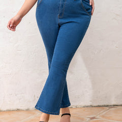 Women's High Rise Stretch Flared Leg Jeans