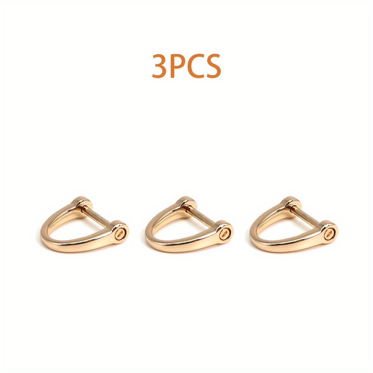 6pcs D Rings Horseshoe & U Shape D Rings for DIY Leather Craft