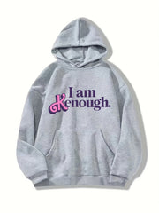 Kenough Hoodie Drawstring Casual Hooded Sweatshirt for Winter & Fall