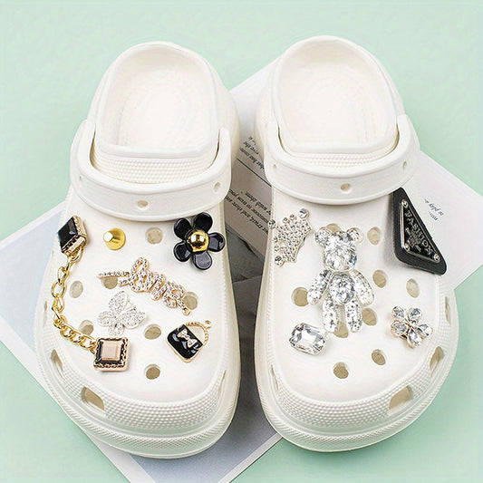 11pcs Bear Series Shoe Charms For Clogs DIY Shoes Accessories