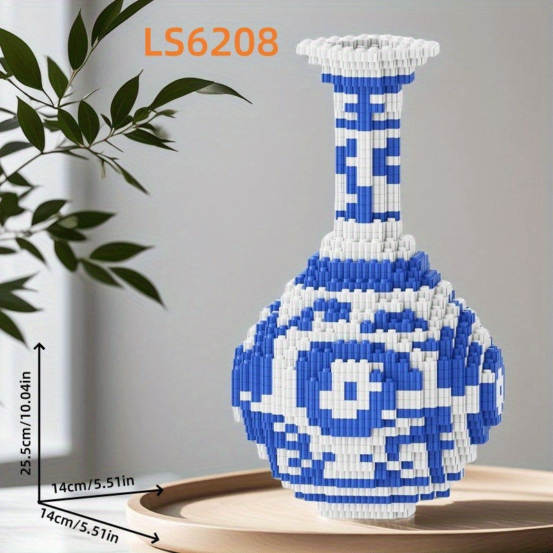 5000pcs Combination Puzzle & Porcelain Vase Building Block Model