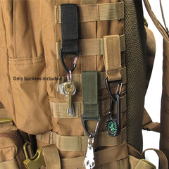3pcs Webbing Belt Hanging Buckle Triangle Hook For Outdoor Camping Hiking