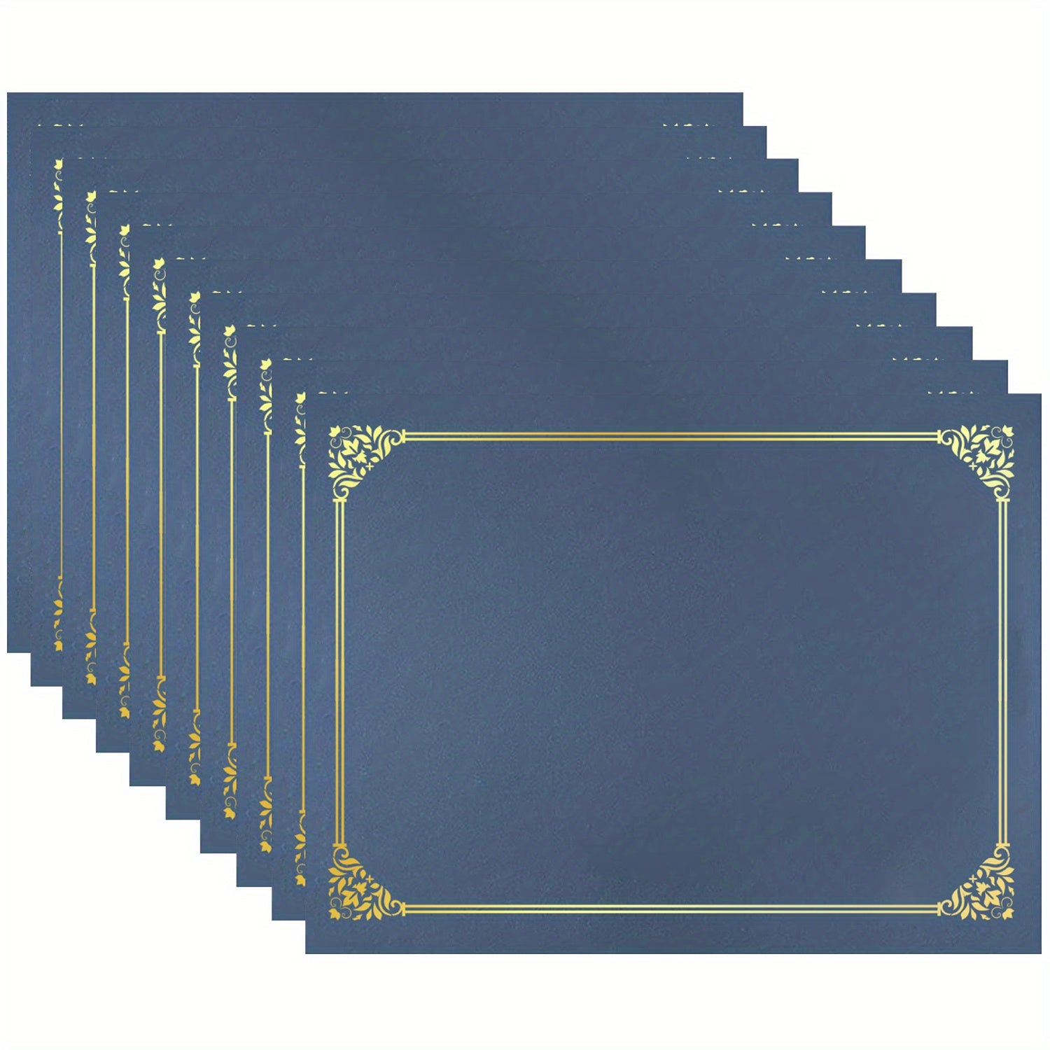 1pc Diploma Cover Golden Foil Border Letter Size