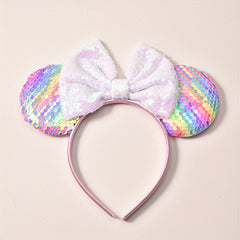 Girls Leopard Bow Tie Headband for Party Wedding Clothes