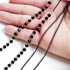 Crystal Two Eye Chain Glasses Accessories