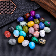 Natural Worry Stone Egg Stone Crystal - Large Polished Mineral Egg Stone
