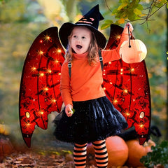 LED Glowing Wing Demon Angel Cosplay Prop Halloween Red Devil Wings
