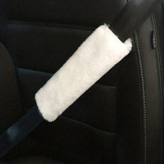 2pcs Fluffy Seat Belt Cover for Car
