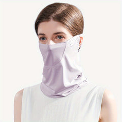 Ice Silky Sunscreen Mask Sunshade Women's UV Protection Neck Cover