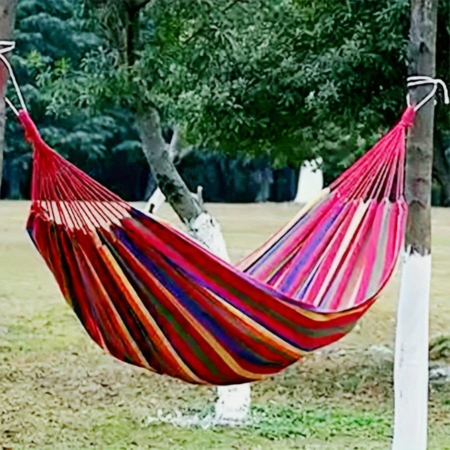 Portable Canvas Hammock Outdoor Swing Chair for Camping