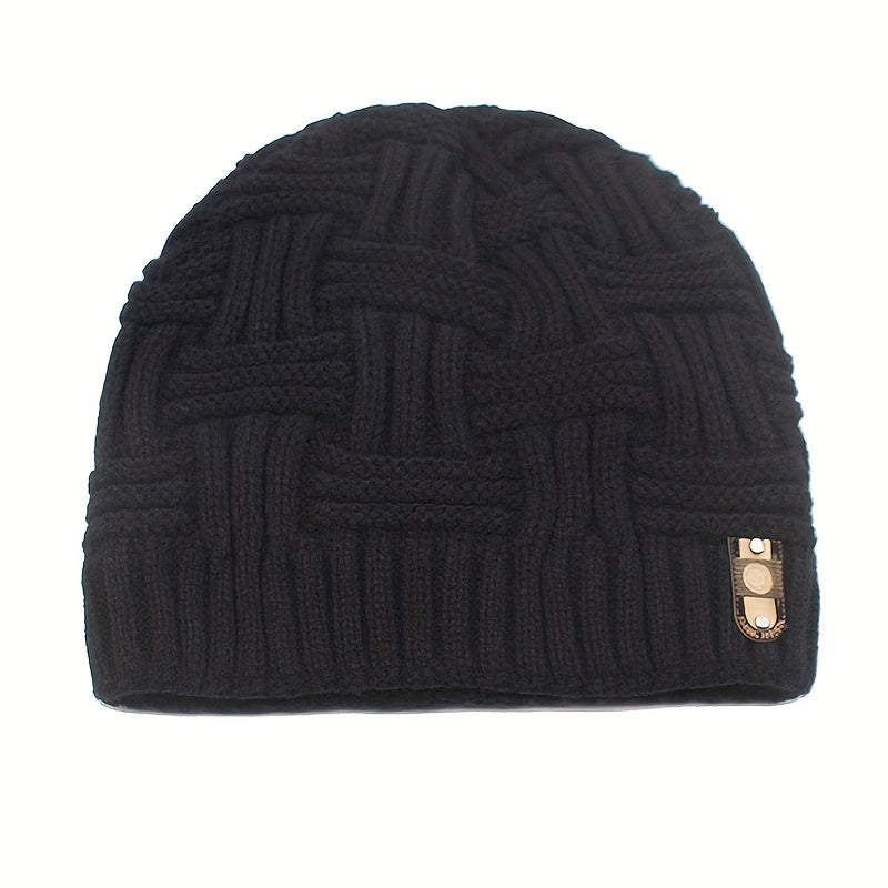 Skullies Beaines Knitted Hat Winter Hats Men Women Bonnet Warm Thick Fur Cap