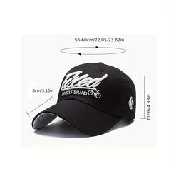 Men's Embroidered Hip Hop Sun Block Baseball Cap