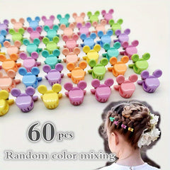 Random Cartoon Mouse Hair Clips Mini Claw Hair Accessories For Girls